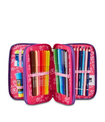 Astuccio 3 Zip Sj Gang Sj Ever Multiviolet
