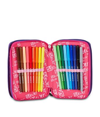 Astuccio 3 Zip Sj Gang Sj Ever Multiviolet