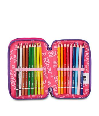 Astuccio 3 Zip Sj Gang Sj Ever Multiviolet