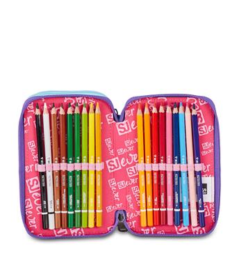 Astuccio 3 Zip Sj Gang Sj Ever Pink Beat
