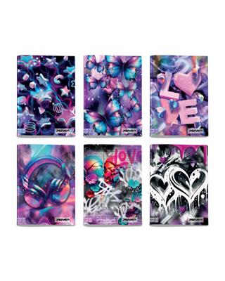 Quaderno Maxi 96/100 Seven Girl Quadri Con Margini