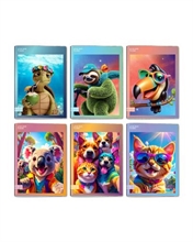 Quaderno A4 Maxi 96/100 Colour Code Animal Multicolor Rigo Senza