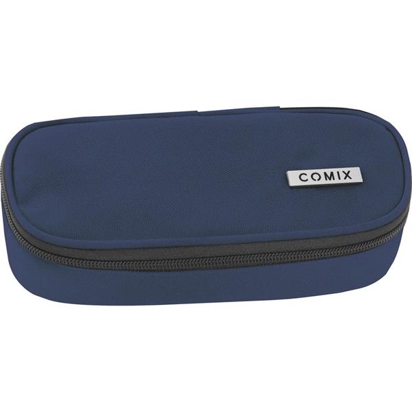 Astuccio Ovale Organizzato Monocolore Blu Comix