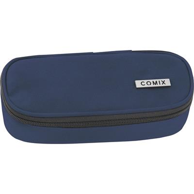 Astuccio Ovale Organizzato Monocolore Blu Comix