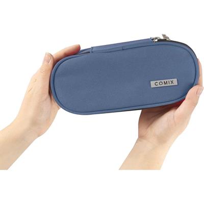 Astuccio Ovale Organizzato Monocolore Dusty Blue  Comix
