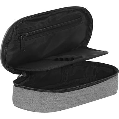 Astuccio Ovale Organizzato Monocolore Grigio Mel. Comix