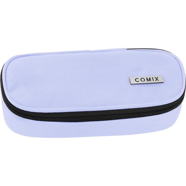 Astuccio Ovale Organizzato Monocolore Lilla Comix