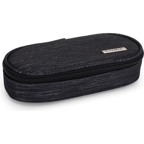 Astuccio Ovale Organizzato Lurex Nero Comix