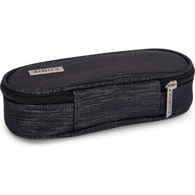 Astuccio Ovale Organizzato Lurex Nero Comix