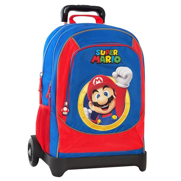 Zaino Organizzato Trolley Staccabile Supermario