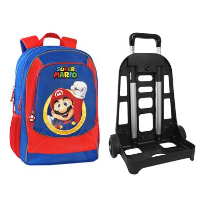 Zaino Organizzato Trolley Staccabile Supermario