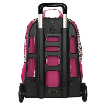 Zaino Organizzato Trolley Staccabile Wwf Illustrato Leopardo