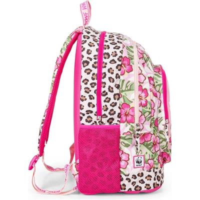Zaino Scuola Organizzato Wwf Illustrato Leopardo