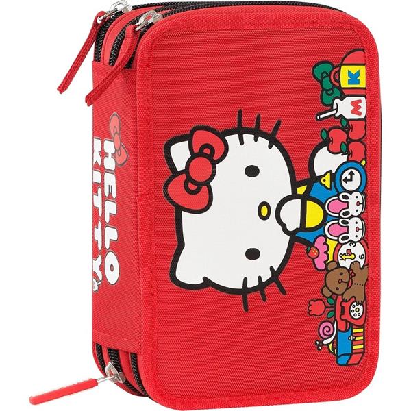 Astuccio Corredo 3 Zip Hello Kitty