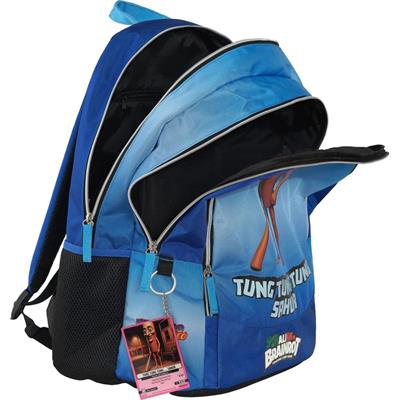 Zaino Scuola Organizzato Tung Tung Skifidol Italian Brainrot