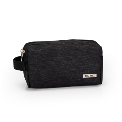 Astuccio 2 Zip Lurex Nero Comix