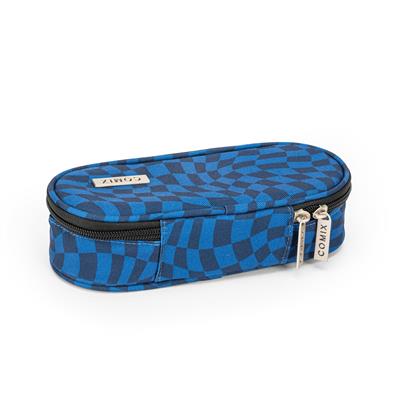 Astuccio Ovale Organizzato Allover Check Comix
