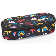 Astuccio Ovale Organizzato Allover Doodle Comix