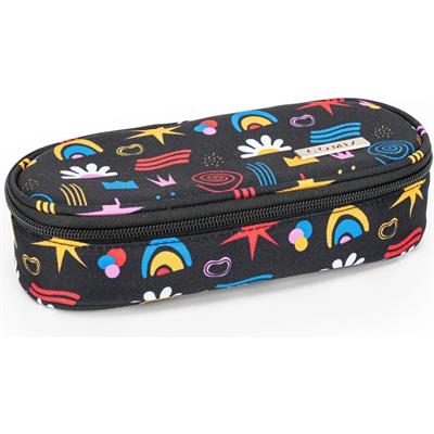 Astuccio Ovale Organizzato Allover Doodle Comix