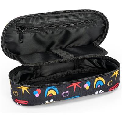 Astuccio Ovale Organizzato Allover Doodle Comix
