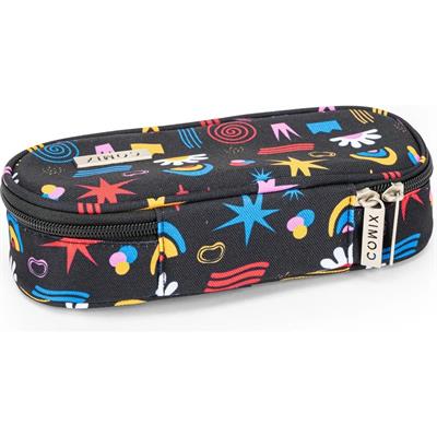 Astuccio Ovale Organizzato Allover Doodle Comix