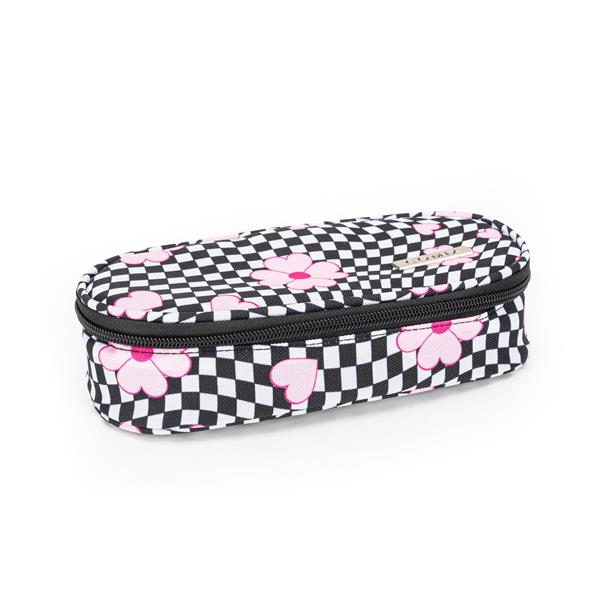 Astuccio Ovale Organizzato Allover Flower Check Comix