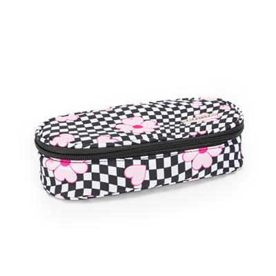 Astuccio Ovale Organizzato Allover Flower Check Comix