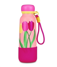 Bottle Con Laccetto Fiori Cartomania Chill & Refill