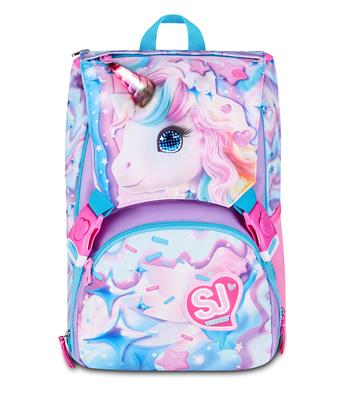 Zaino Sdoppiabile Big Sj Gang Glow Led Unicorn Girl