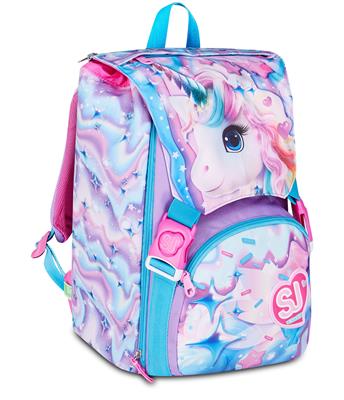 Zaino Sdoppiabile Big Sj Gang Glow Led Unicorn Girl