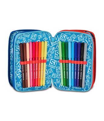 Astuccio 3 Zip Sj Gang Speed Animal Boy