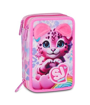 Astuccio 3 Zip Sj Gang Heart Buddy Girl