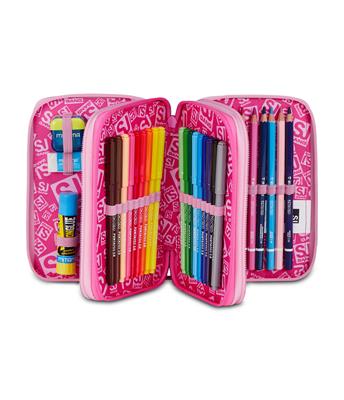 Astuccio 3 Zip Sj Gang Heart Buddy Girl