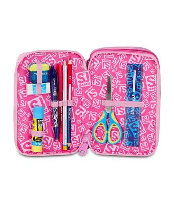Astuccio 3 Zip Sj Gang Heart Buddy Girl