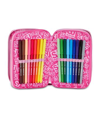 Astuccio 3 Zip Sj Gang Heart Buddy Girl
