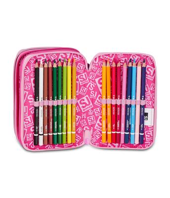 Astuccio 3 Zip Sj Gang Heart Buddy Girl