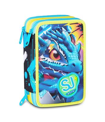 Astuccio 3 Zip Sj Gang Metal Dragon Boy