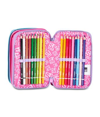 Astuccio 3 Zip Sj Gang Glow Led Unicorn Girl