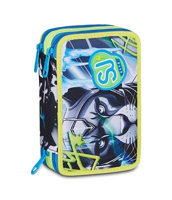 Astuccio 3 Zip Sj Gang Glace Panther Boy