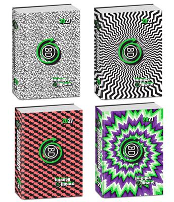 Diario Pocket 16Mesi Optical Bastardidentro Agenda Intensamente