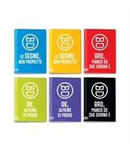 Quaderno A4 Maxi 96/100 Bastardidentro  Say Bd Quadri Senza Marg