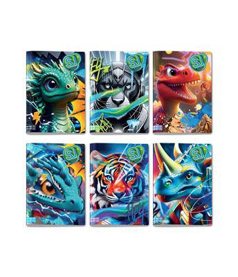 Quaderno A4 Maxi 96/100 Sj Gang Cartotecnica Animali Boy Rigo 1°