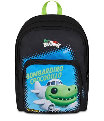 Zaino Scuola Bombardiro Crocodillo Skifidol Italian Brainrot