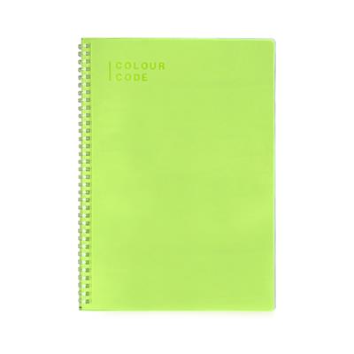 Quaderno Spiralato Maxi 120/80 Colour Code Fluocode Rigo Senza M