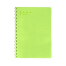 Quaderno Spiralato Maxi 120/80 Colour Code Fluocode Quadri Senza