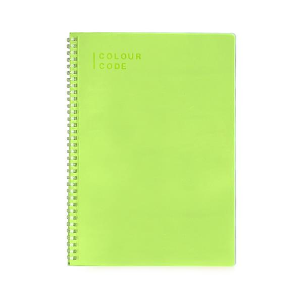 Quaderno Spiralato Maxi 120/80 Colour Code Fluocode Quadri Senza
