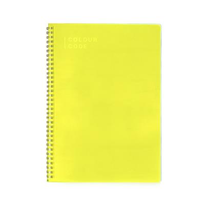 Quaderno Spiralato Maxi 120/80 Colour Code Fluocode Quadri Senza