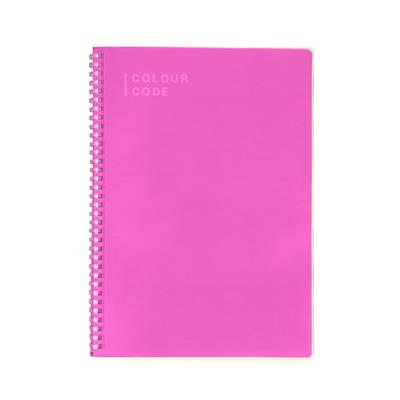 Quaderno Spiralato Maxi 120/80 Colour Code Fluocode Quadri Senza