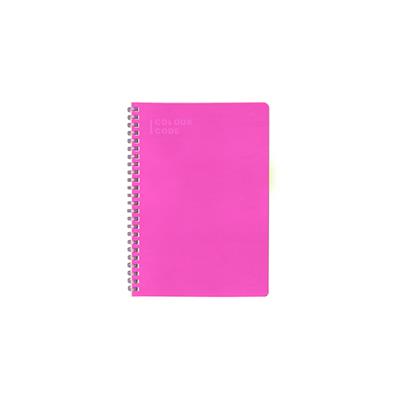 Quaderno Spiralato A5 120/80 Colour Code Fluocode Rigo Senza Mar