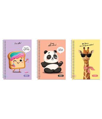 Quaderno Spiral Maxi 160/80 Teenace Funny Girl Quadri Senza Marg